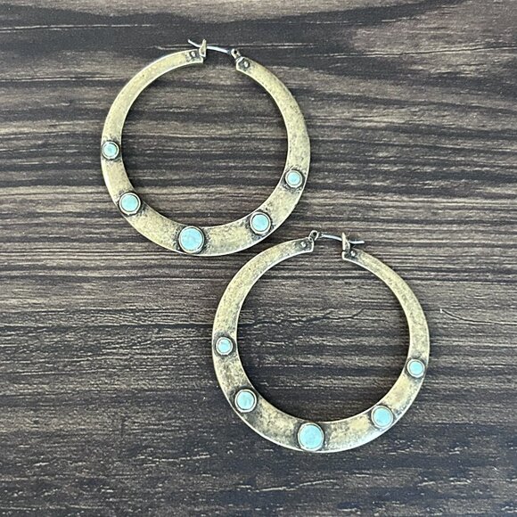 Boho Ring Hoop Earrings ASO Alex Russo - Picture 3 of 7